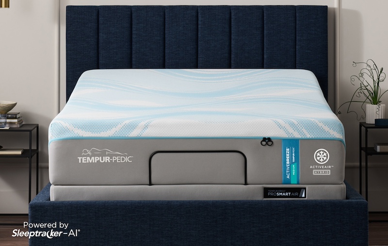 image of Tempur-Pedic® TEMPUR-ActiveBreeze® Medium Hybrid Smart Bed