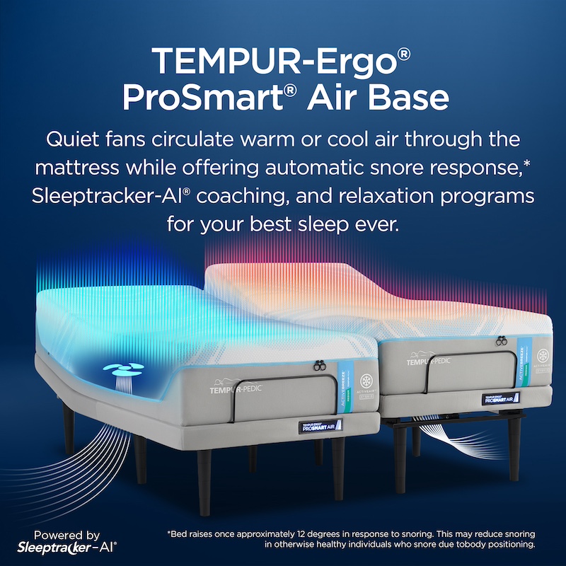 image of Tempur-Pedic® TEMPUR-ActiveBreeze® Medium Hybrid Smart Bed