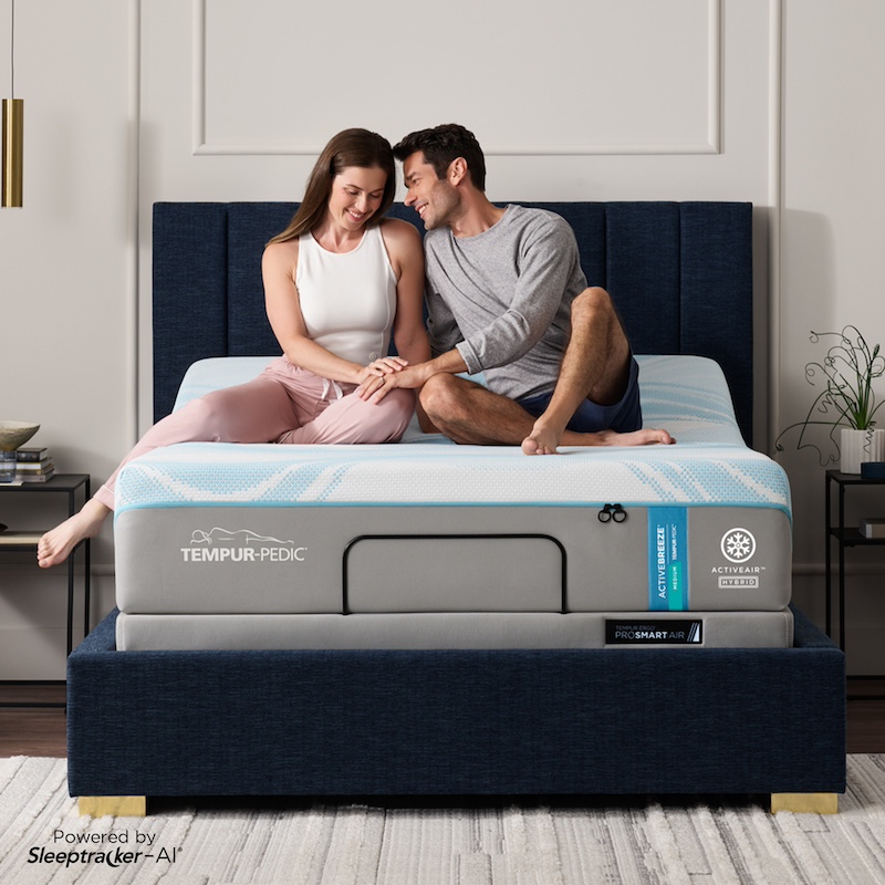 image of Tempur-Pedic® TEMPUR-ActiveBreeze® Medium Hybrid Smart Bed