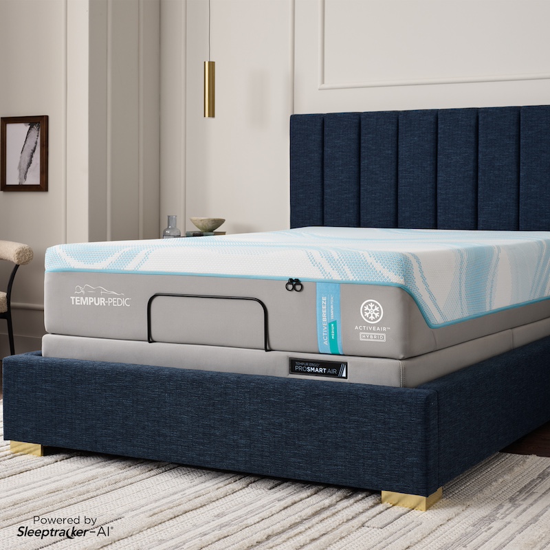 image of Tempur-Pedic® TEMPUR-ActiveBreeze® Medium Hybrid Smart Bed