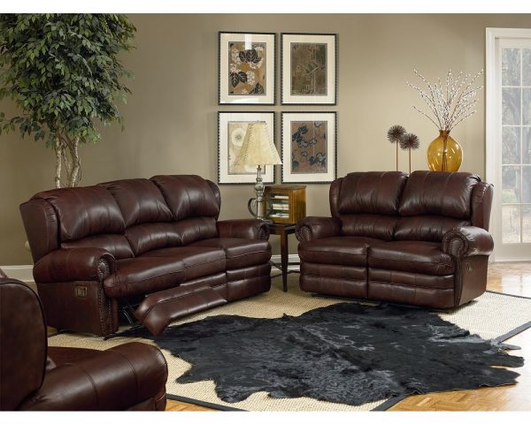 image of Lane Hancock Double
                                                    Reclining Sofa