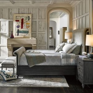 Universal Furniture Postscript Cute-As-A-Button Sleigh Bed Set