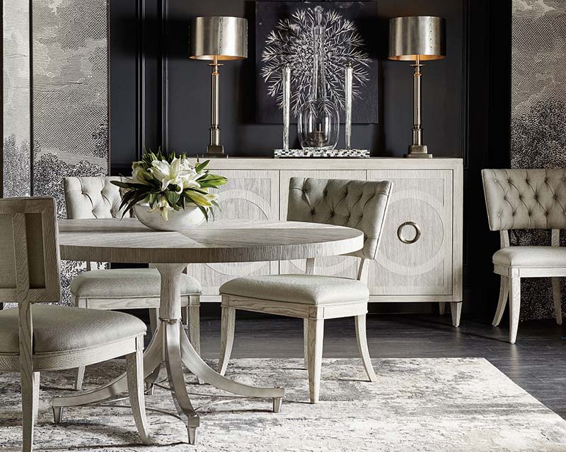 image of Bernhardt Furniture Domaine Blanc Dining Room Set
