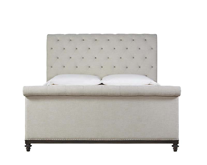 image of Universal Furniture Postscript CUTE-AS-A-BUTTON SLEIGH BED SET